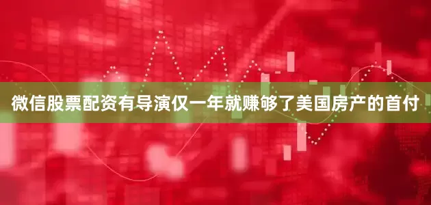 微信股票配资有导演仅一年就赚够了美国房产的首付